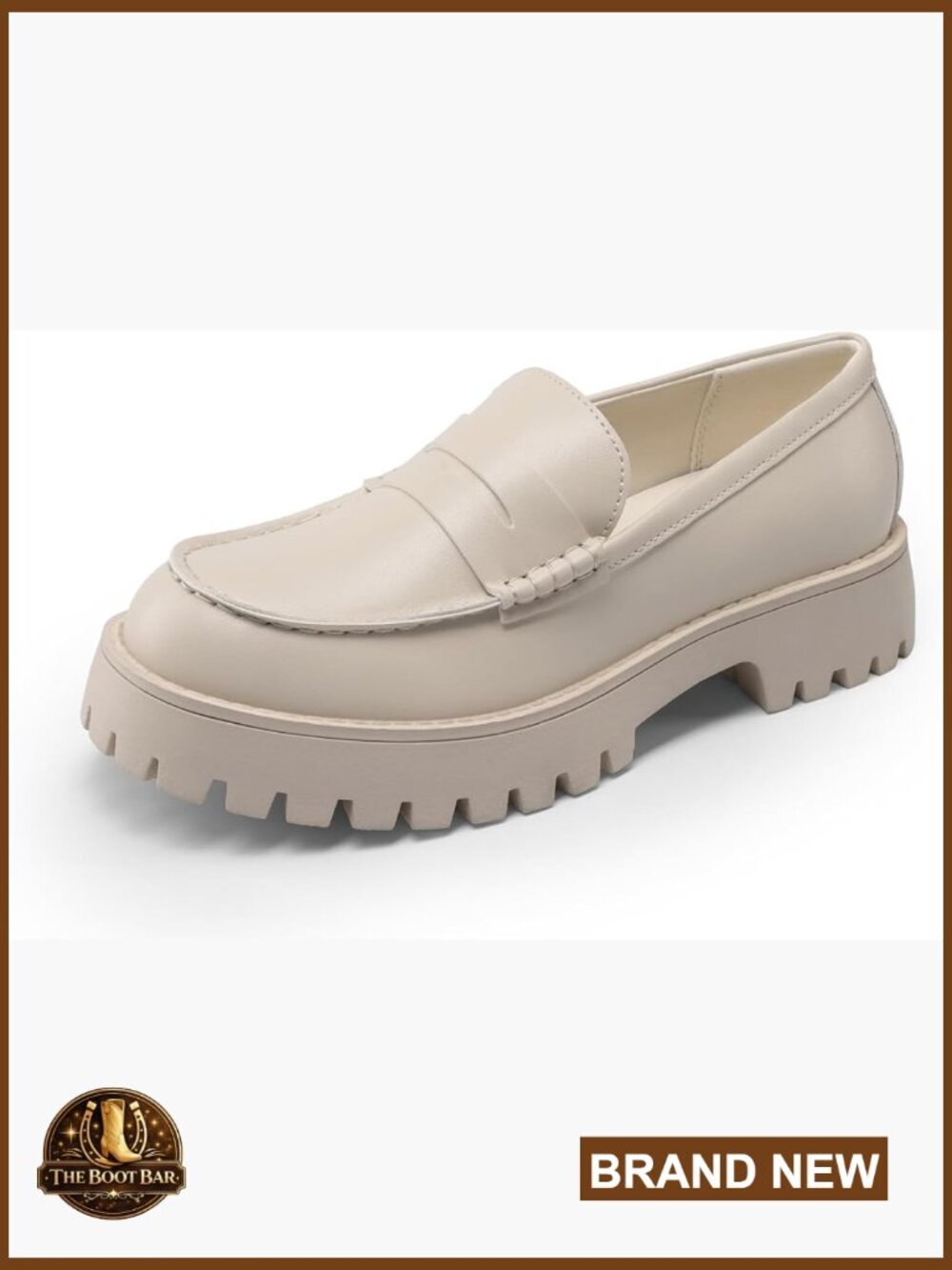 Platform Chunky Penny Loafer Lug Sole Comfortable Slip On Dressy Casual Work